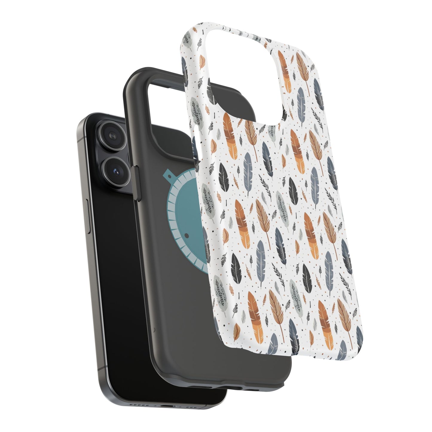 Whispering Feathers Magnetic Tough iPhone Cases