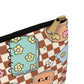 Personalized Brown Doodle Daydream Composition Book Inspired Accessory Pouch, Kids School Supplies, Classroom Organizer, Teacher Gift, Fun Stationery Case, Back to School