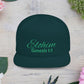 Green Elohim, Genesis 1:1 Snapback Cap - Faith-Inspired Flat Bill Hat, Baseball Hat, Perfect for Gifts, Daily Wear, Spiritual Events.
