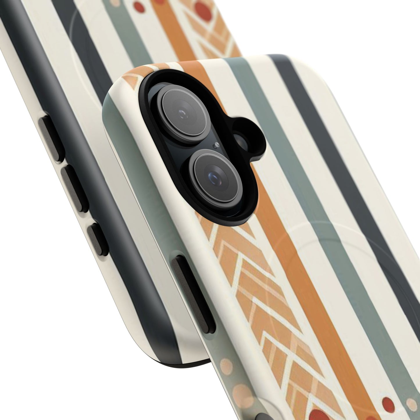 Terracotta Trails Tough Magnetic iPhone Cases for Everyday Use, Floral Patterned Stability Case, Gift for Her, Durable iPhone Accessory.