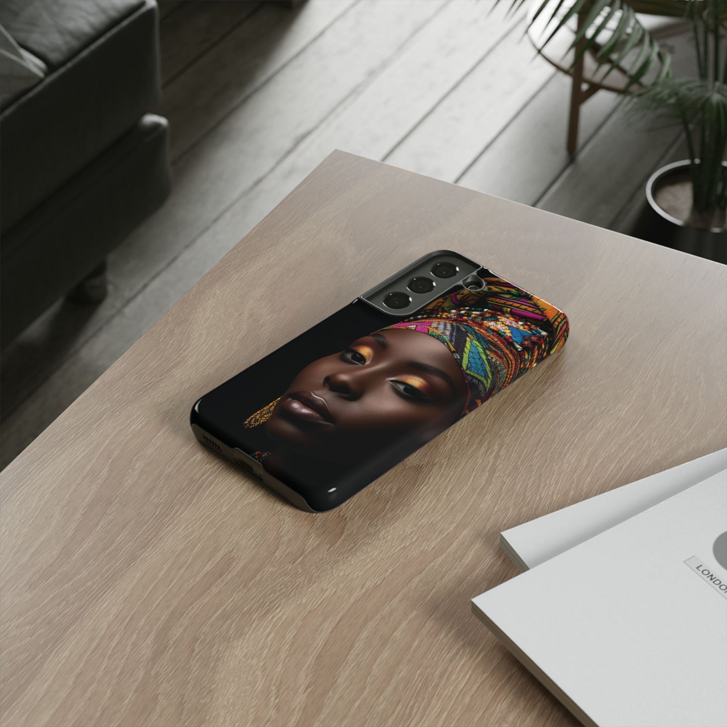 Regal Reflections: African Majesty Tough Google Pixel, iPhone and Samsung Cases.