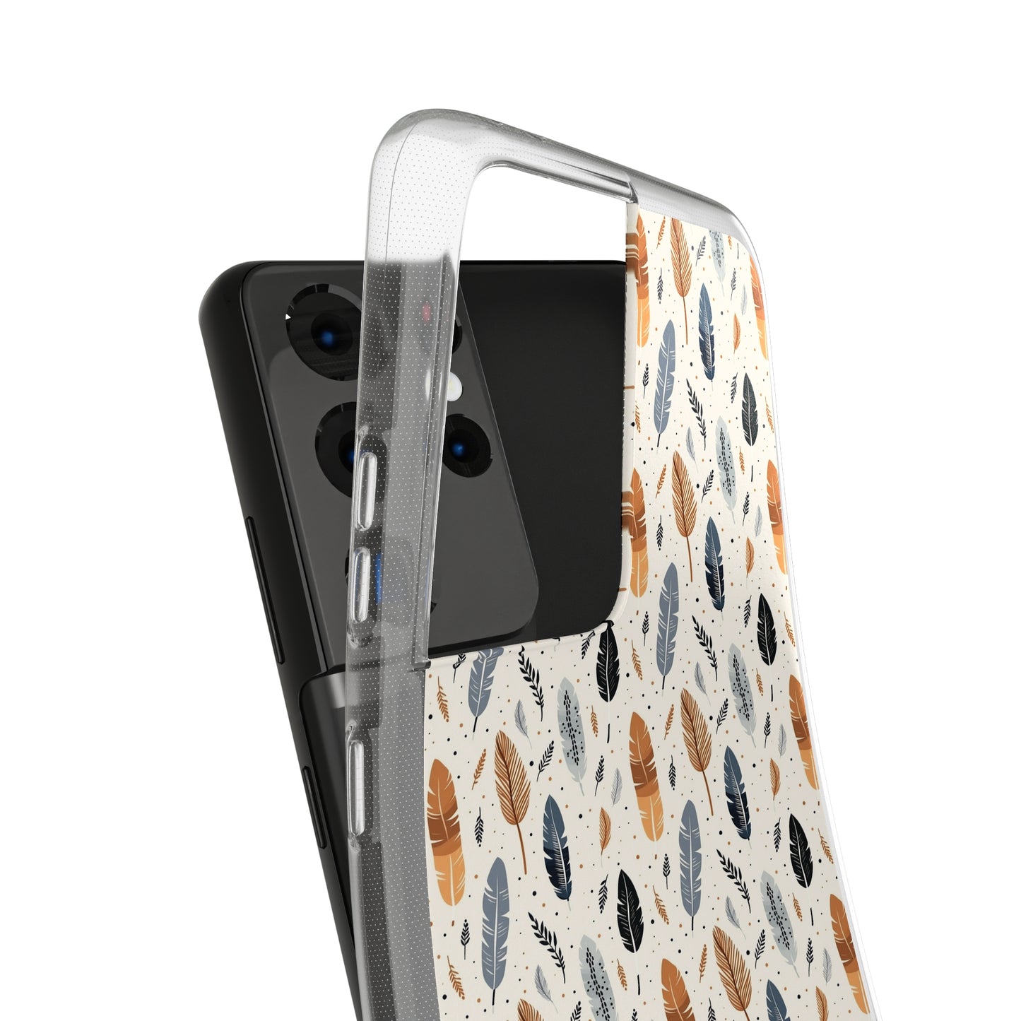 Whispering Feathers Soft iPhone, Google and Samsung Cases