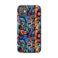 Psychedelic Visions Slim iPhone Case - Vibrant Design for Artistic Souls