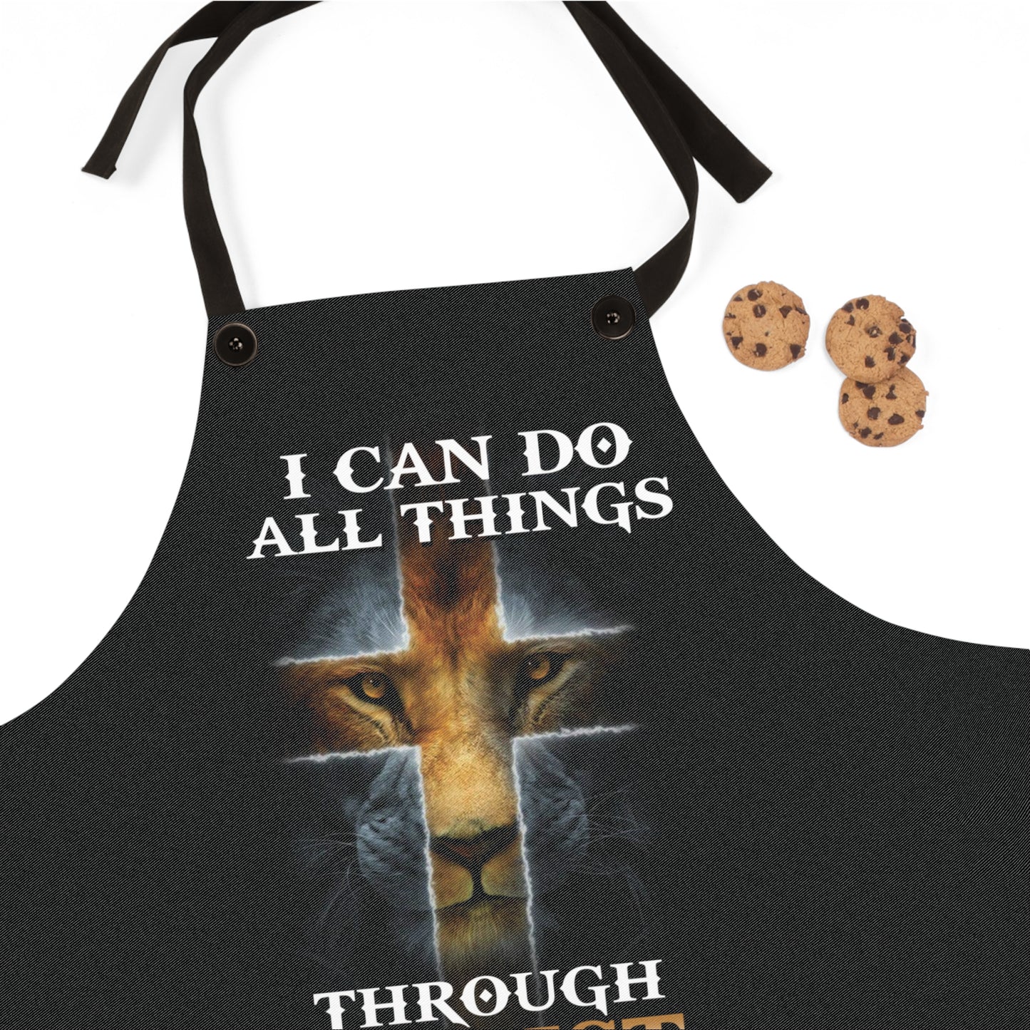 I Can do All Things Apron with Detachable Straps - Lightweight Cooking Accessory