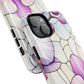 Orchid Grace Tough iPhone Magnetic Case, Protective iPhone Cover, Trendy Stained Glass Design, Floral Gift, Unique iPhone Accessory, Durable iPhone Case