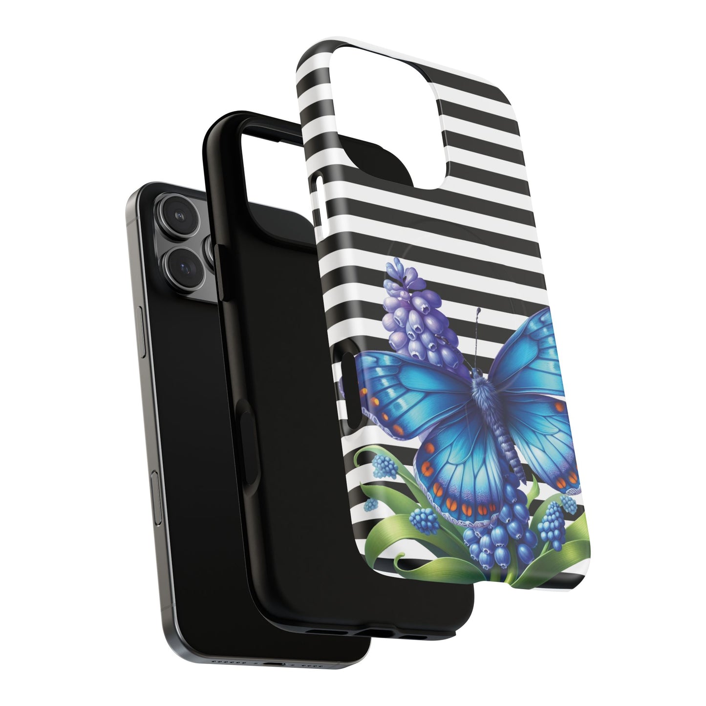 Midnight Bloom Tough iPhone Magnetic Cases - Floral, Stylish iPhone Cover, Gift for Her, Custom Mobile Case, Trendy iPhone Accessories