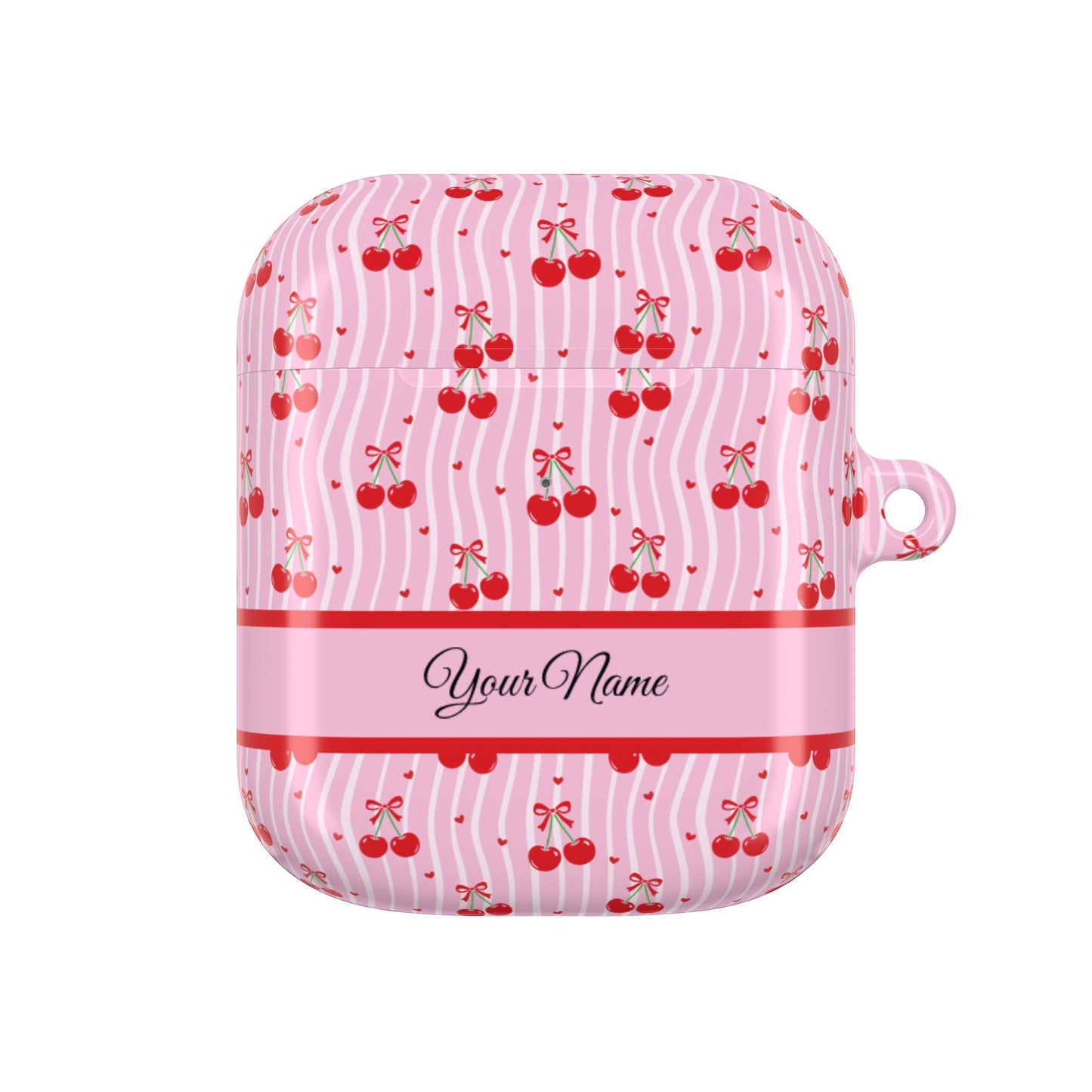 Personalized Cherry Blossom Dreams AirPod Case — Pink Custom Name Charging Cover ,Airpods Pro Gen 1 and 2, Gen 1 to 4.