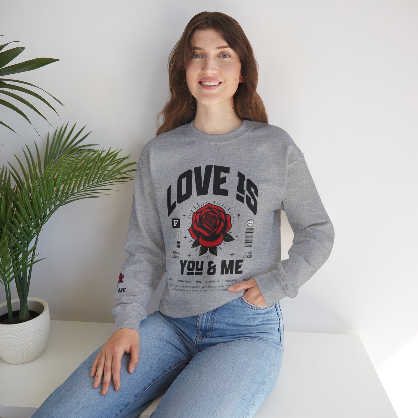 You and Me Valentines Unisex Gildan Heavy Blend™ Crewneck Sweatshirt