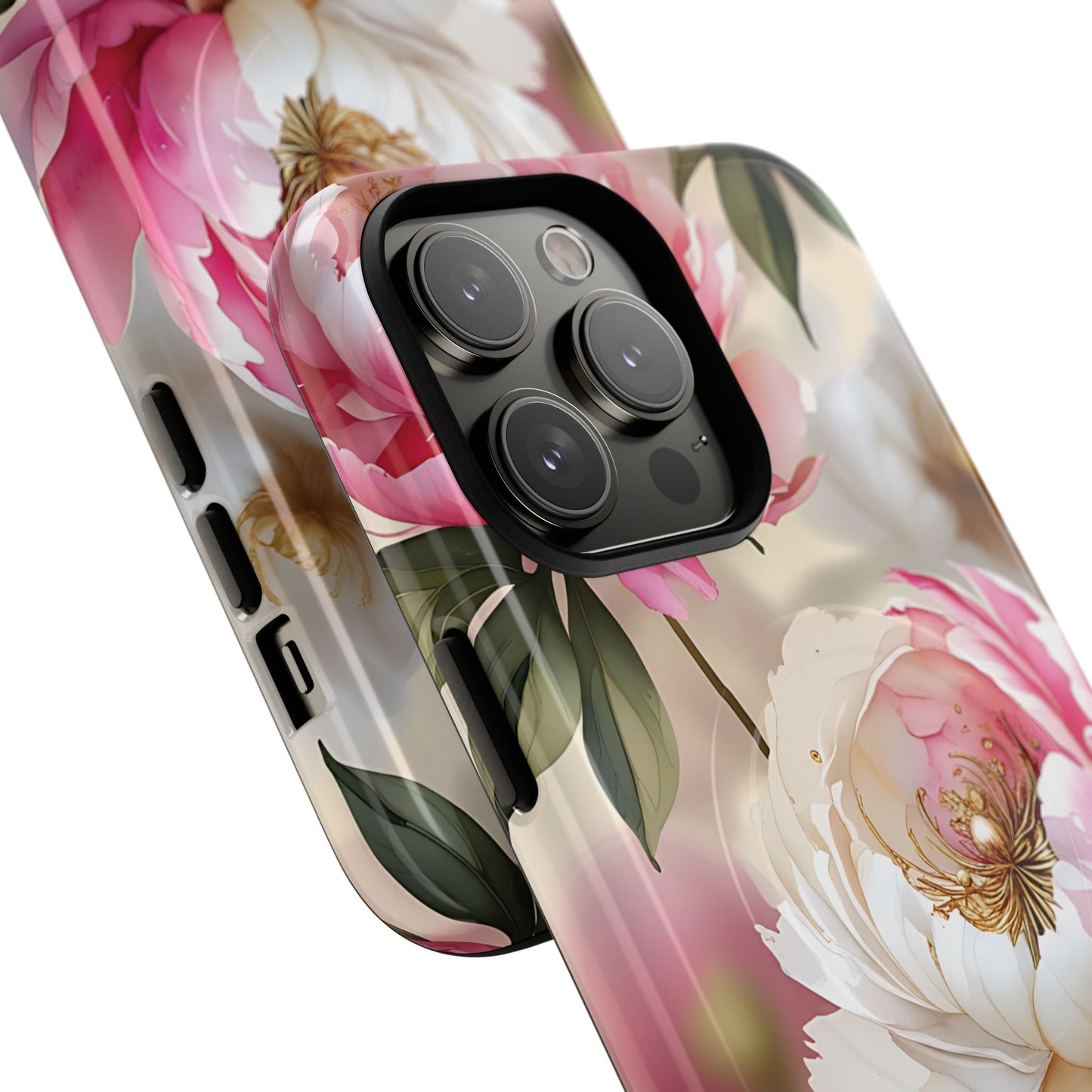 Blooming Petals Tough Magnetic Phone Cases, Elegant Phone Cover, Durable Case for Flower Lovers, Phone Accessories