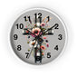 Floral Cross Wall Clock - Elegant Decor for Faith & Home