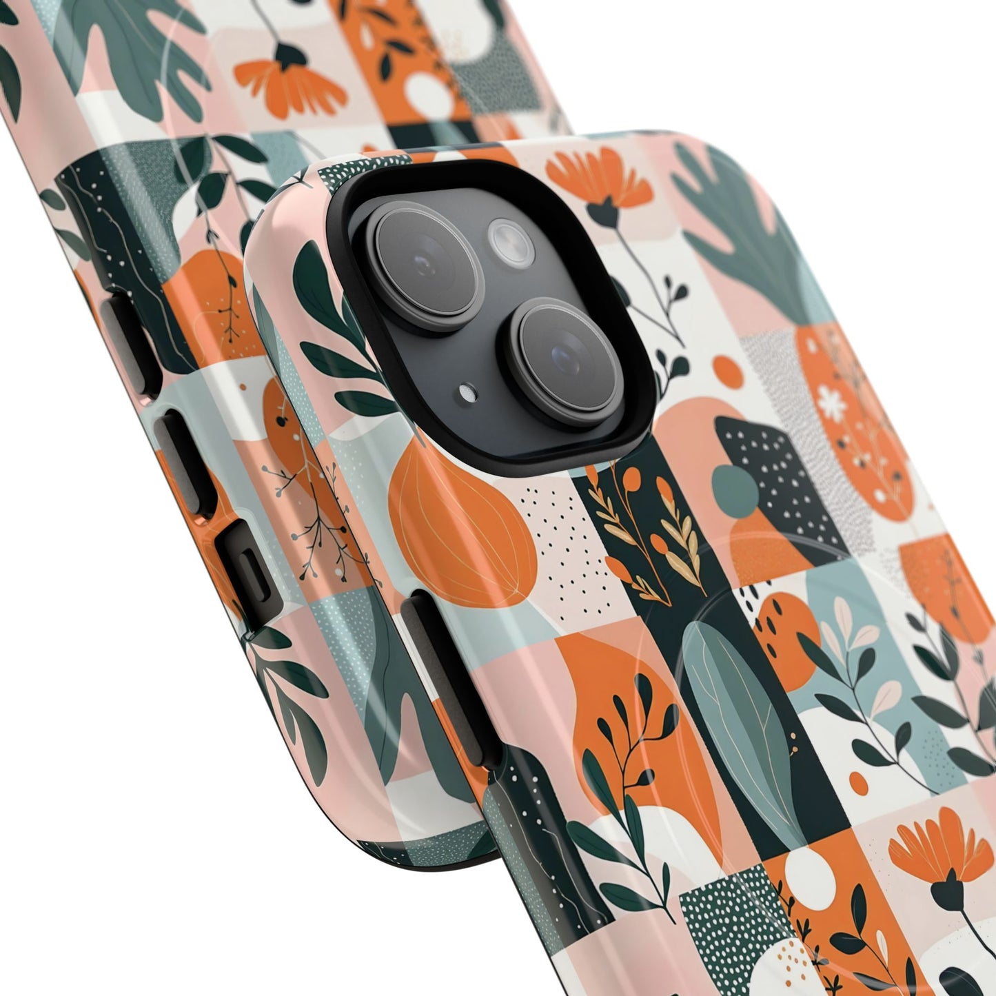 Botanical Bliss Tough Magnetic Phone Case, Durable Phone Cover, Gift for Her, Stylish Tech Accessory, Fall Vibes, Trendy Mobile Case