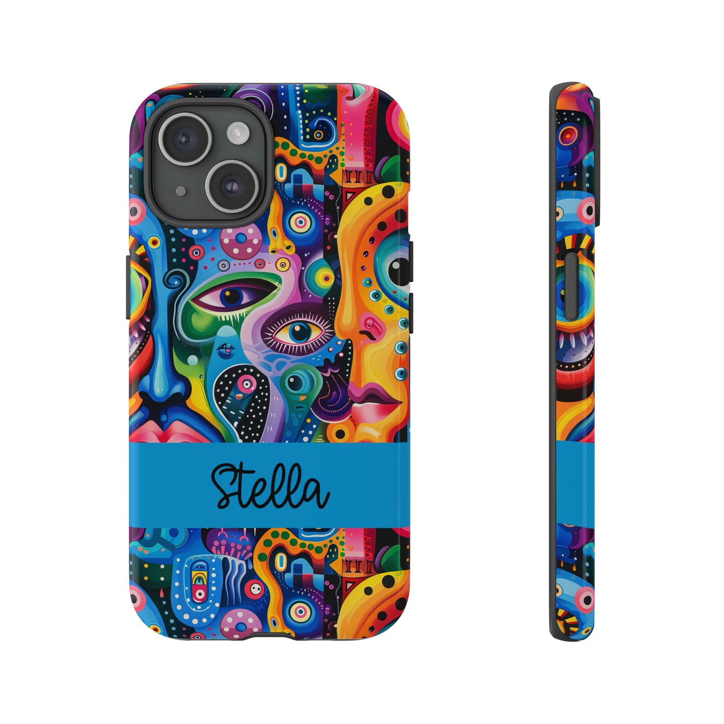 Psychedelic Visions Vibrant Samsung, iPhone and Google Pixel Phone Cases - Colorful Artistic Design