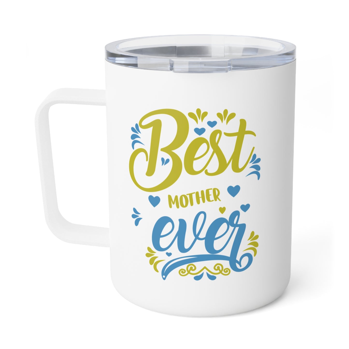 Best Mother Ever Insulated Coffee Mug, 10oz - Perfect Gift for Coffee Lovers, Travel Mug for Tea, Unique Kitchen Decor, Ideal for Birthdays, Anniversaries.