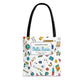 Personalized Classroom Couture Composition Book Inspired Tote Bag, Back to School Tote, Teacher Gift, Kids Bag, Custom Name Bag, Educational Accessories, Back to School Tote Bag.