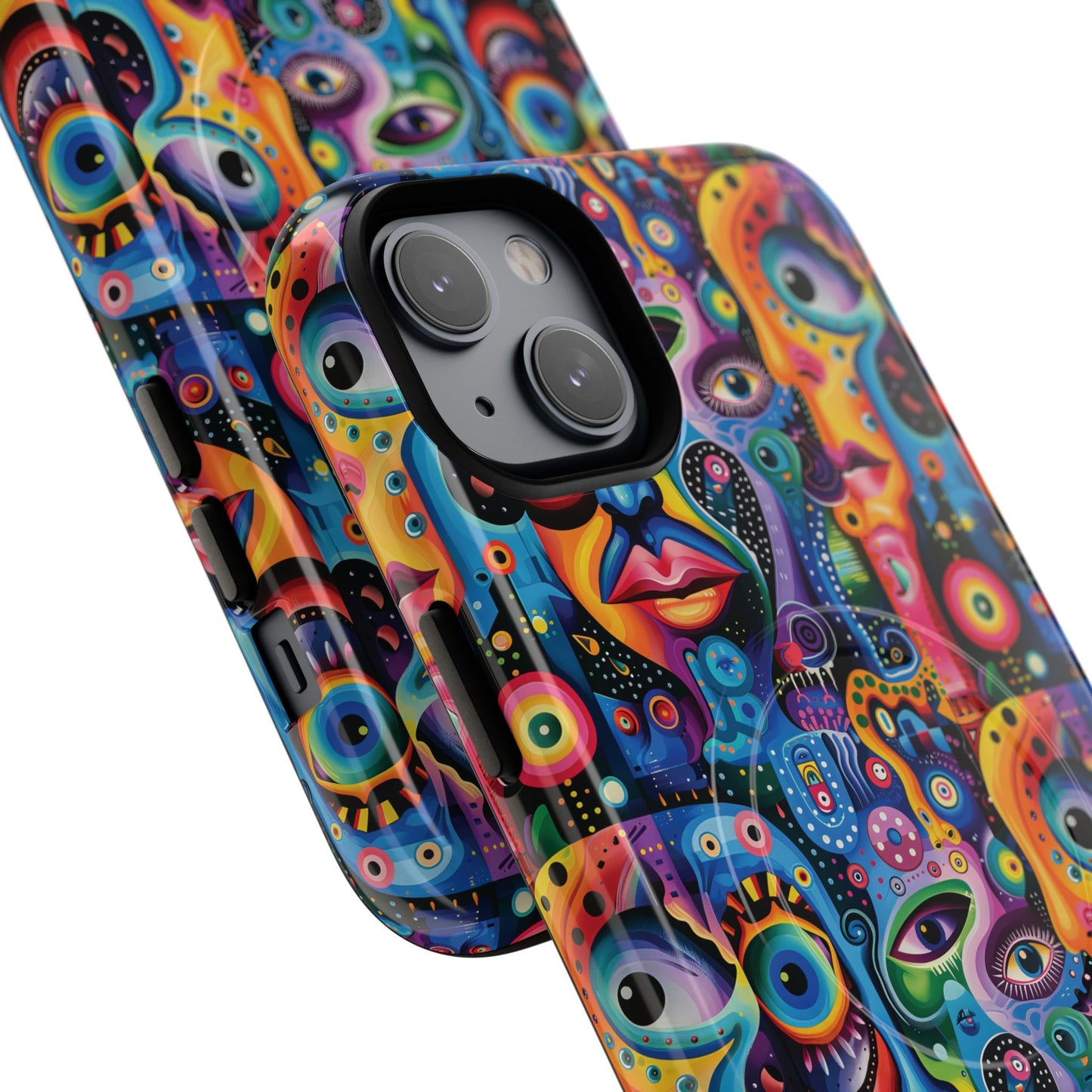 Psychedelic Visions Tough iPhone Magnetic Case - Unique Art iPhone Cover
