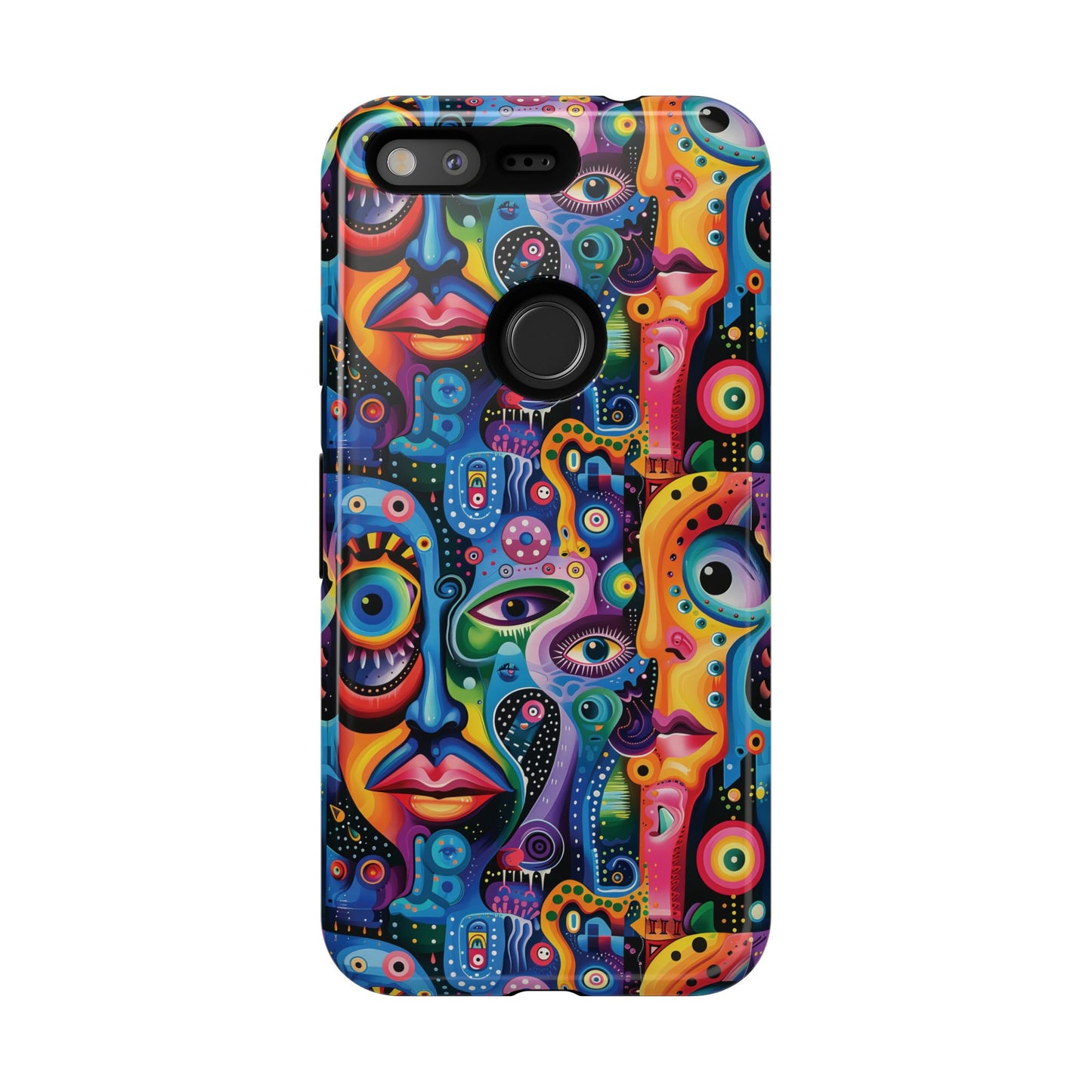 Psychedelic Visions Vibrant Art Google Pixel, iPhone and Samsung Phone Case - Tough Cases for Creative Souls
