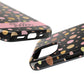 Personalized Gold & Pink Confetti Tough Phone Case — Glitter Dot Protective Phone Cover