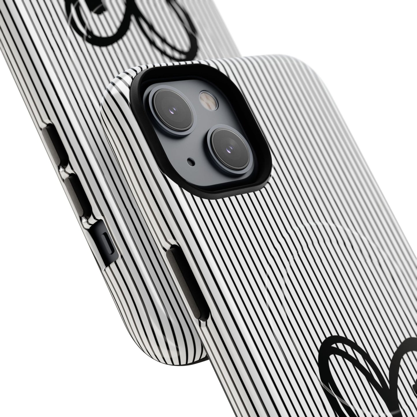Tough Magnetic Phone Case with Heart & Cross Design, Durable Phone Cover, Unique Gift for Her, Stylish Accessory, Everyday Use