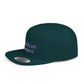 Purple 'Elohim' Snapback Cap - Faith-Inspired Flat Bill Hat, Baseball Hat, Perfect for Gifts, Daily Wear, Spiritual Events
