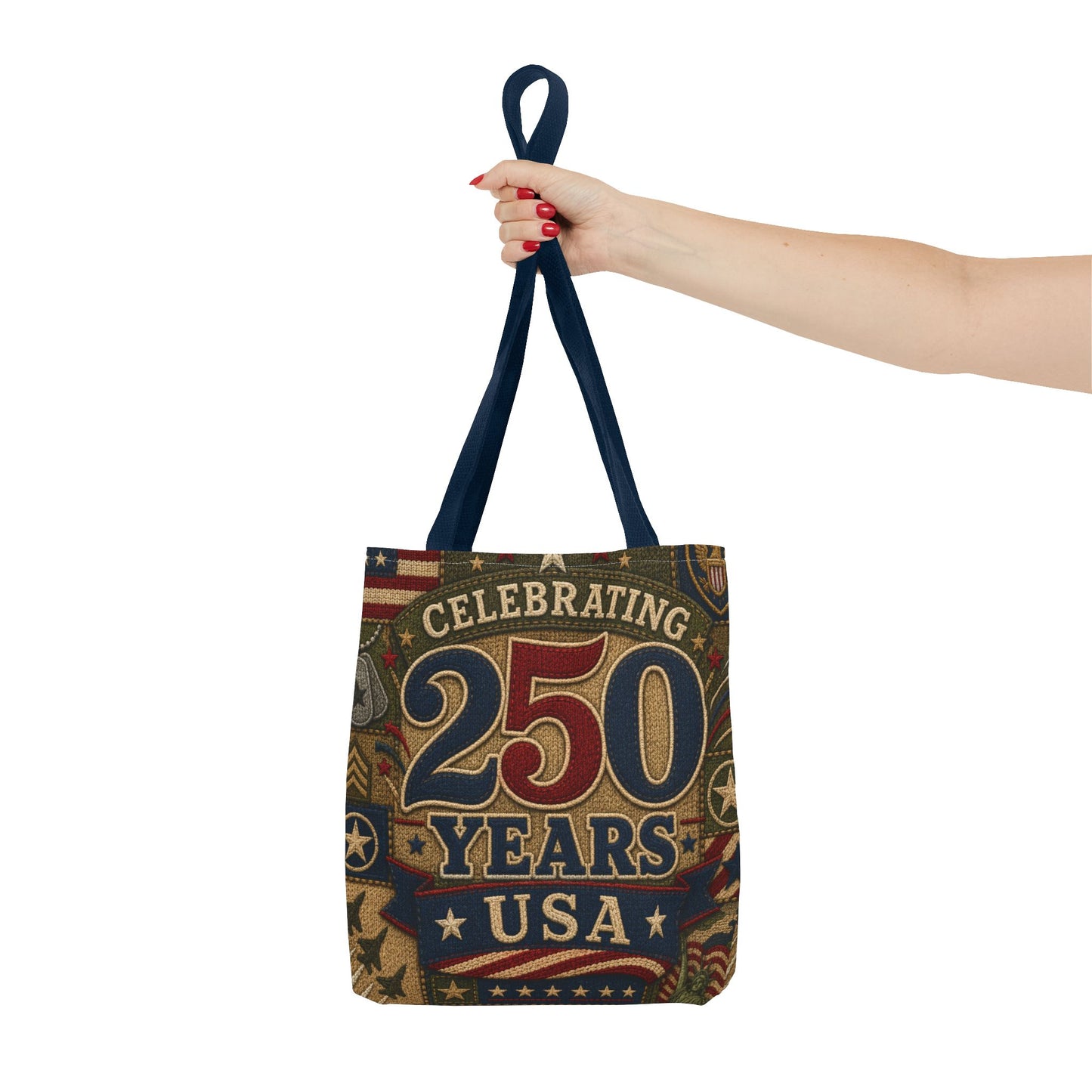 250 Years USA Tote Bag — Patriotic Celebratory All-Over Print Tote