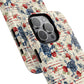 Rose & Glory Tough iPhone Magnetic Case, Vibrant Protective Cover, Stylish Gift for Her, Floral Design, iPhone Accessories, Anniversary Gift