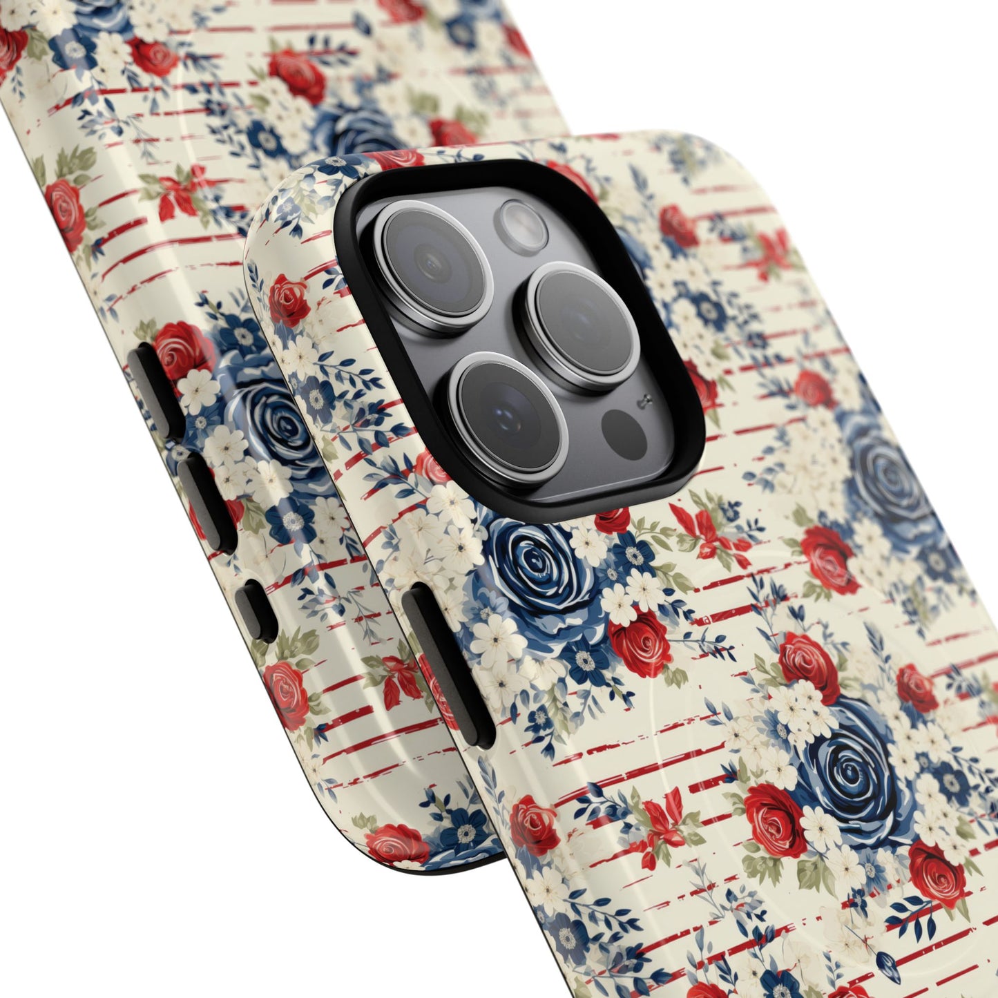 Rose & Glory Tough iPhone Magnetic Case, Vibrant Protective Cover, Stylish Gift for Her, Floral Design, iPhone Accessories, Anniversary Gift