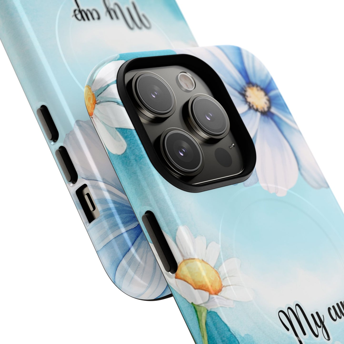 My Cup Overflows Psalm 23:5 | Inspirational Gift, Tough iPhone Magnetic Case | Scripture, Bible Verse, MagSafe® iPhone® Tough Case, iPhone 14, iPhone 15, iPhone 16, Pro, Pro Max, Plus,