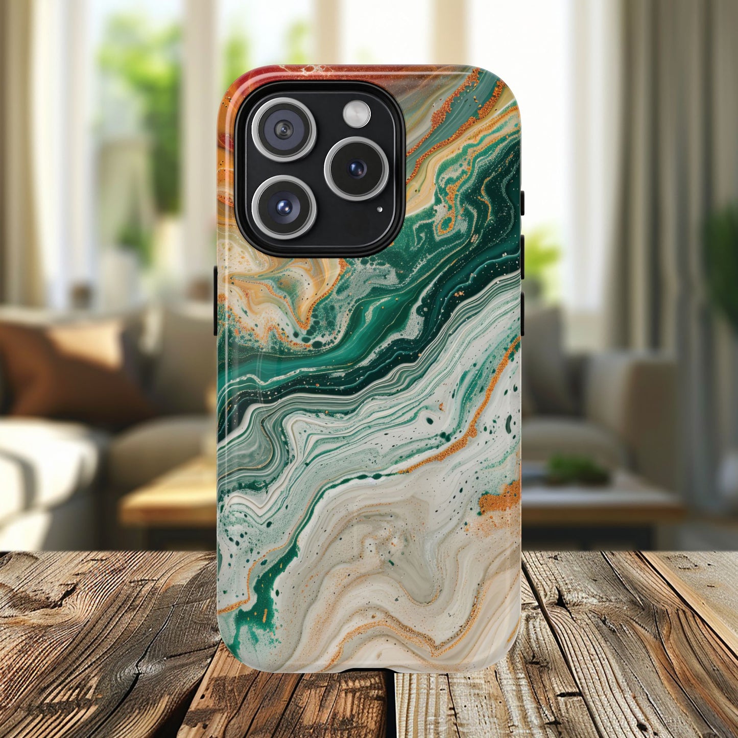 Stylish Tough Acrylic Magnetic iPhone Cases for Everyday Protection, Marble Design, Unique Gifts for Tech Lovers, Holiday Essentials