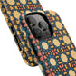 Celestial Spice Tiling Colorful Tough Magnetic iPhone Case, Unique iPhone Cover, Artistic Mobile Shell, Durable Design Accessory, Trendy Gift Idea, MagSafe® iPhone Case.