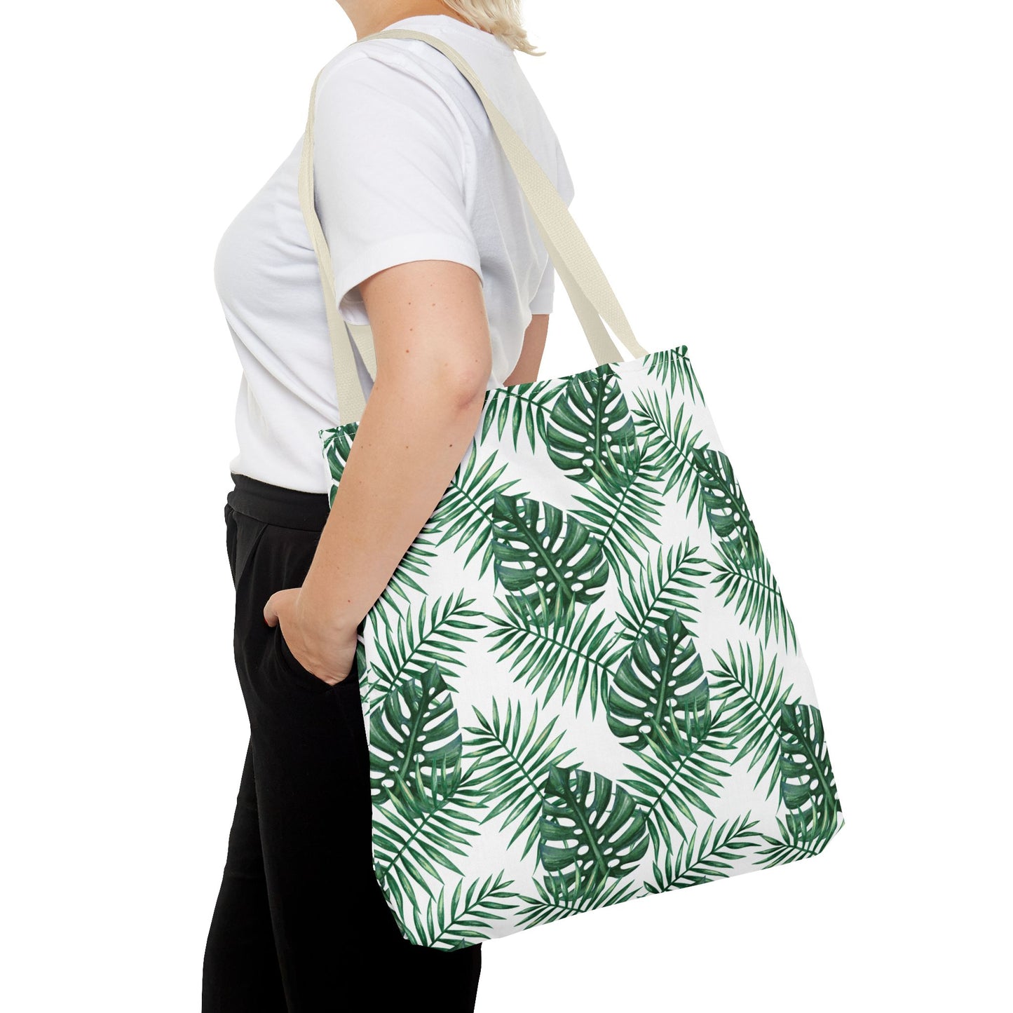 White Tropical Bliss Tote Bag