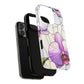 Orchid Grace Tough iPhone Magnetic Case, Protective iPhone Cover, Trendy Stained Glass Design, Floral Gift, Unique iPhone Accessory, Durable iPhone Case