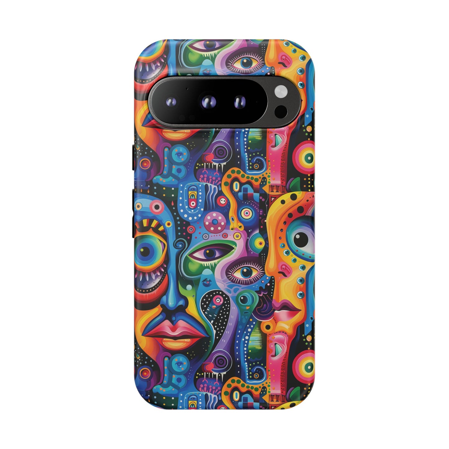 Psychedelic Visions Vibrant Art Google Pixel, iPhone and Samsung Phone Case - Tough Cases for Creative Souls