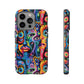 Psychedelic Visions Colorful Art iPhone Case - Tough Cases with Vibrant Abstract Design