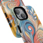 Personalized Sunset Garden Whirl Tough iPhone Magnetic Case for iPhone, Artistic Phone Cover, Durable Protection, Gifts for Her, Unique Style
