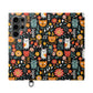 Whimsical Feline Garden iPhone and Samsung Flip Cases