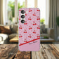 Personalized Cherry Blossom Dreams Flexi Case — Pink Retro Cherry iPhone® 7/8, 11, 12, 13, 14, 15, 16, 17, X/XS, SE, XR, Mini, Pro, Pro Max, Plus Cases.