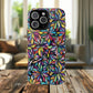 Prism Petal Burst Tough Magnetic iPhone Case, Colorful iPhone Case, Unique Gift for Flower Lovers, Stylish stained Glass Accessory