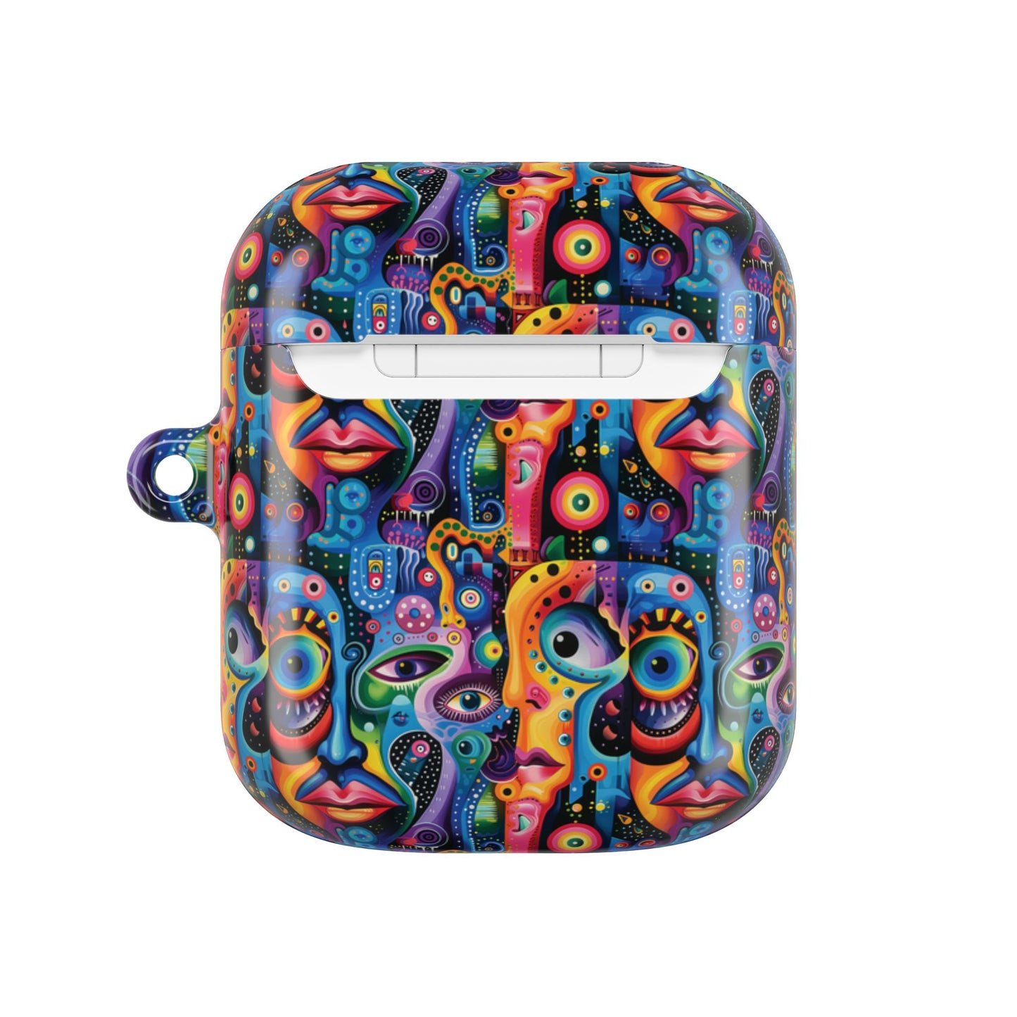 Psychedelic Visions Colorful Artistic AirPod Case - Unique Design for Music Lovers