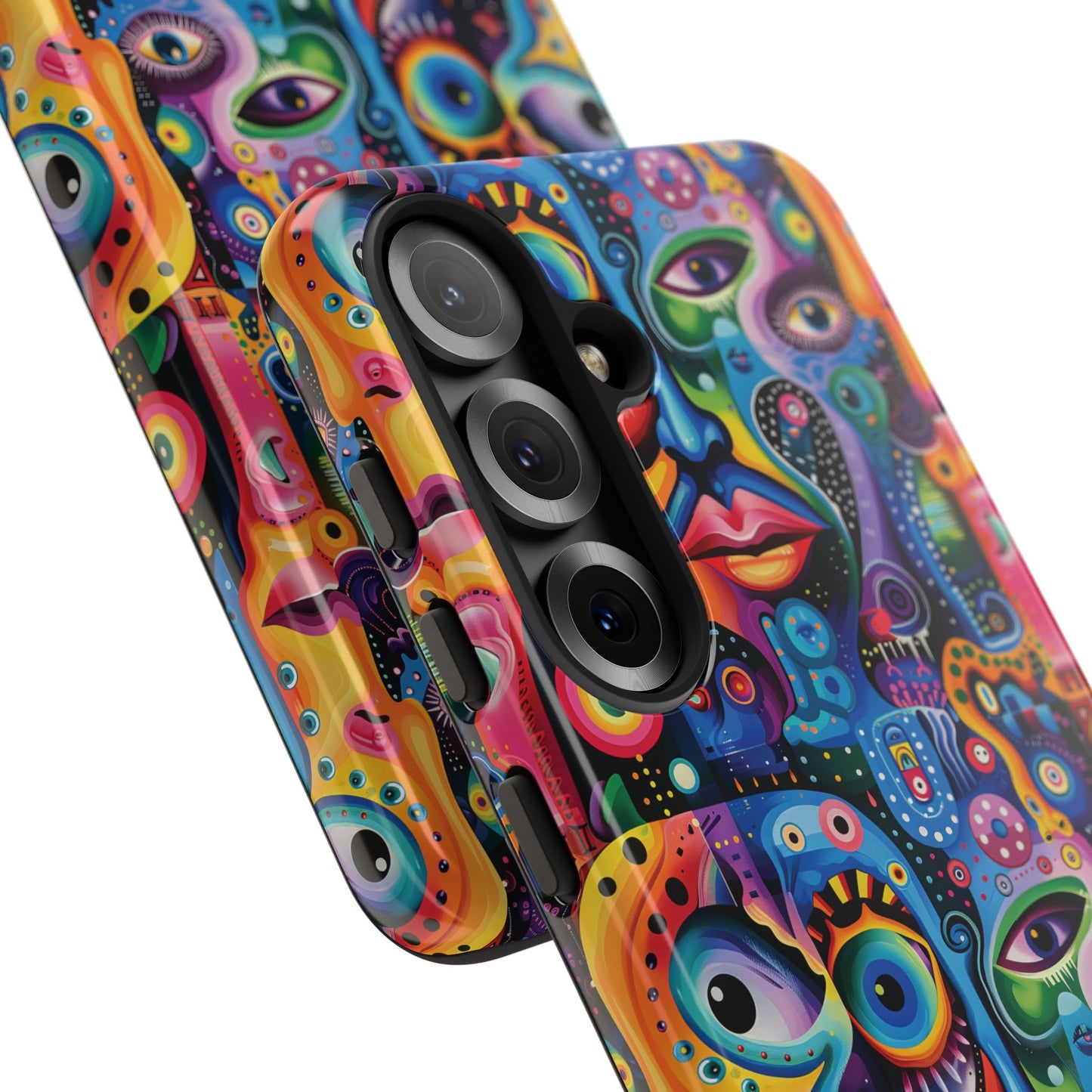 Psychedelic Visions Vibrant Samsung, iPhone and Google Pixel Phone Cases - Colorful Artistic Design