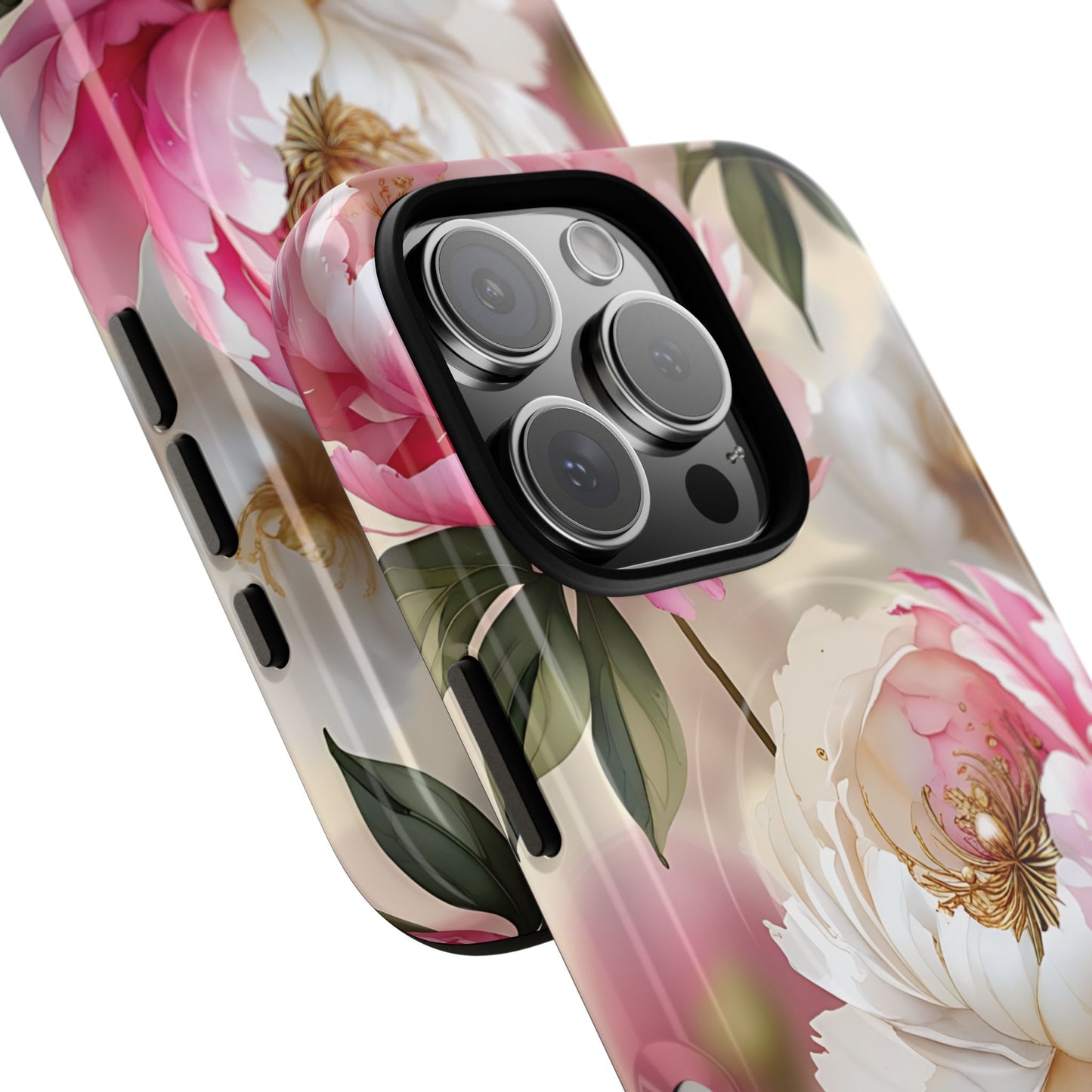 Blooming Petals Tough Magnetic Phone Cases, Elegant Phone Cover, Durable Case for Flower Lovers, Phone Accessories