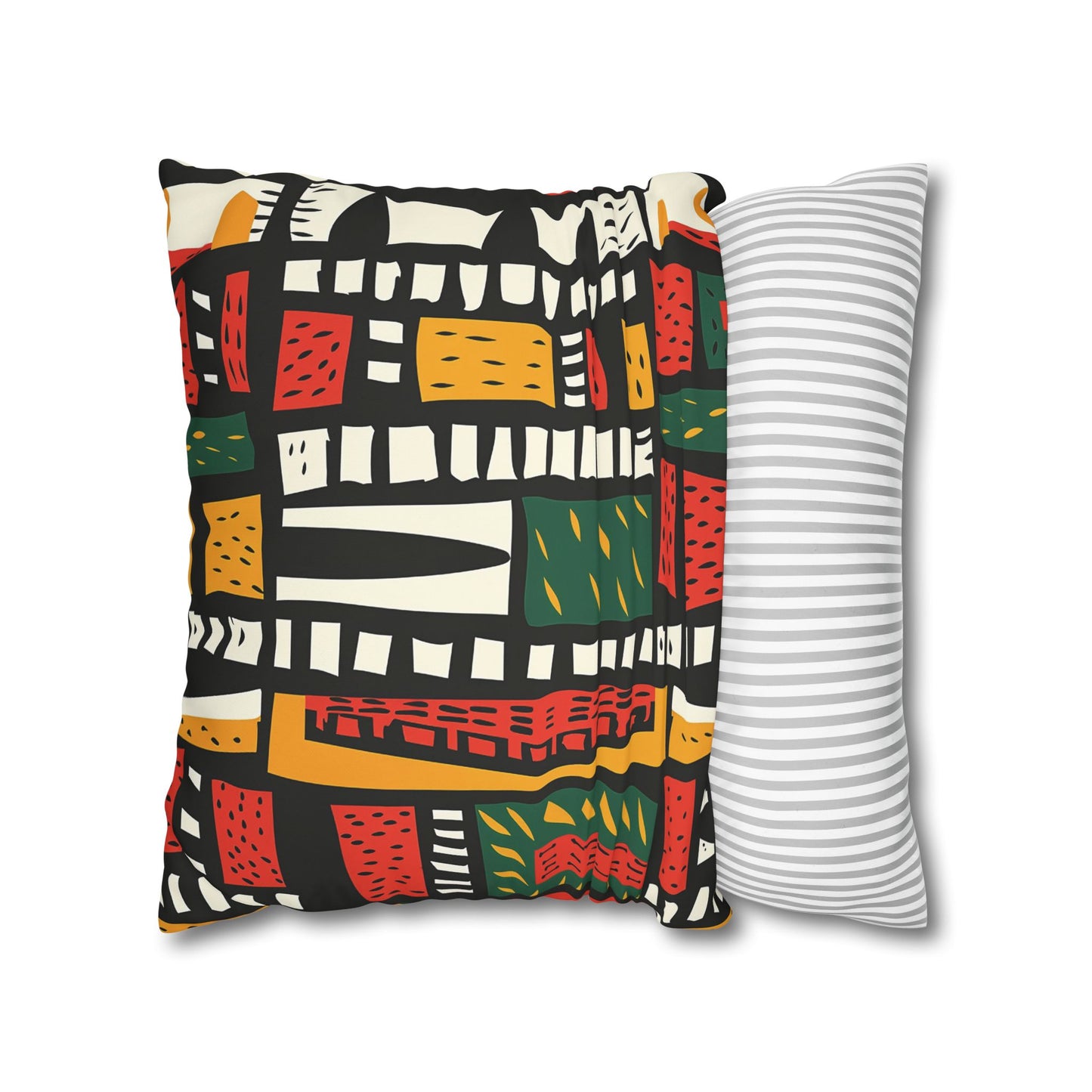 Tribal Harmony Square Poly Canvas Pillowcase