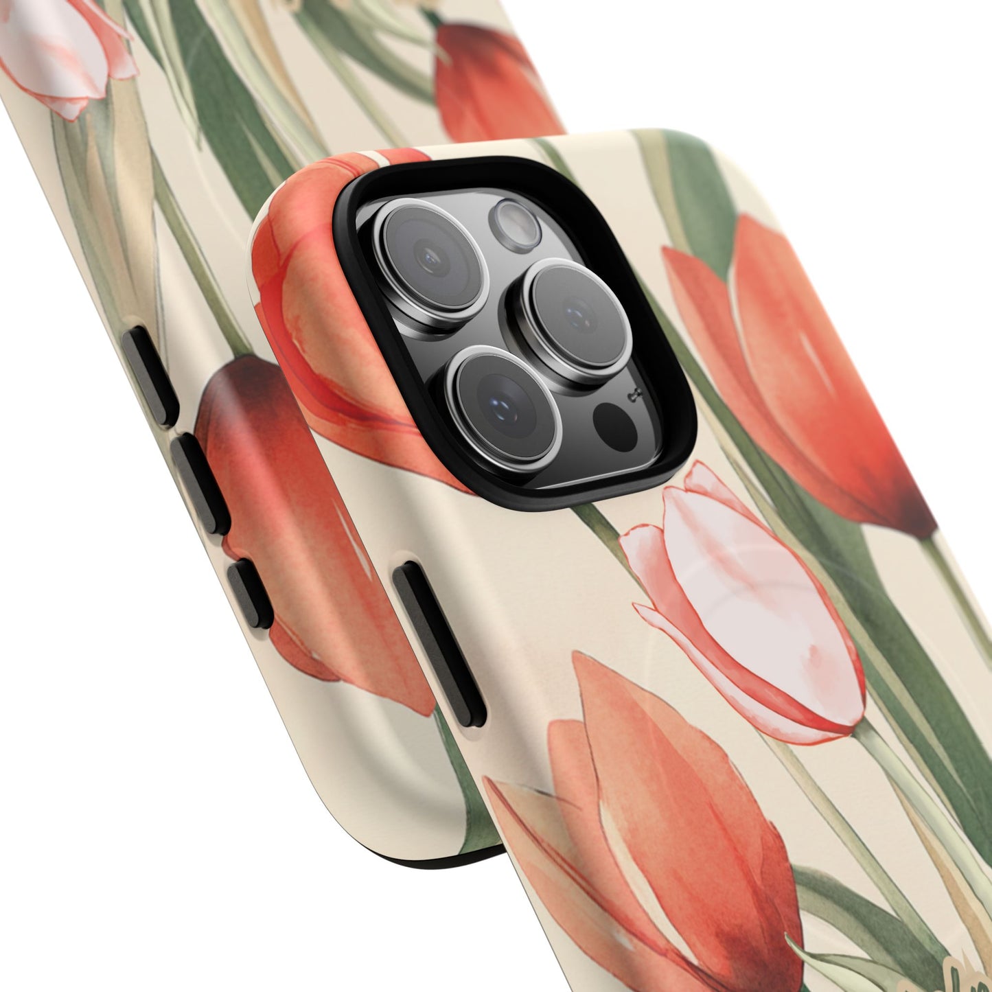 My Help comes from the Lord Psalm 121:2, Inspirational Gift, Tough iPhone Magnetic Case Scripture, Floral Bible Verse, MagSafe® iPhone® Tough Case, iPhone 14, iPhone 15, iPhone 16, Pro, Pro Max, Plus.