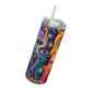 Psychedelic Visions Maars Maker Skinny Matte Tumbler, 20oz (PY)