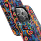 Psychedelic Visions Vibrant Art iPhone and Samsung Phone Case - Stylish Tough Case for Artists & Creatives.