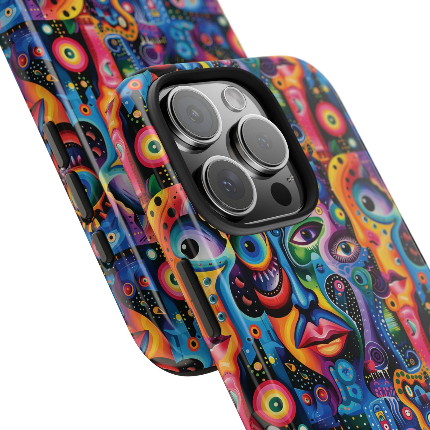 Psychedelic Visions Vibrant Art iPhone and Samsung Phone Case - Stylish Tough Case for Artists & Creatives.