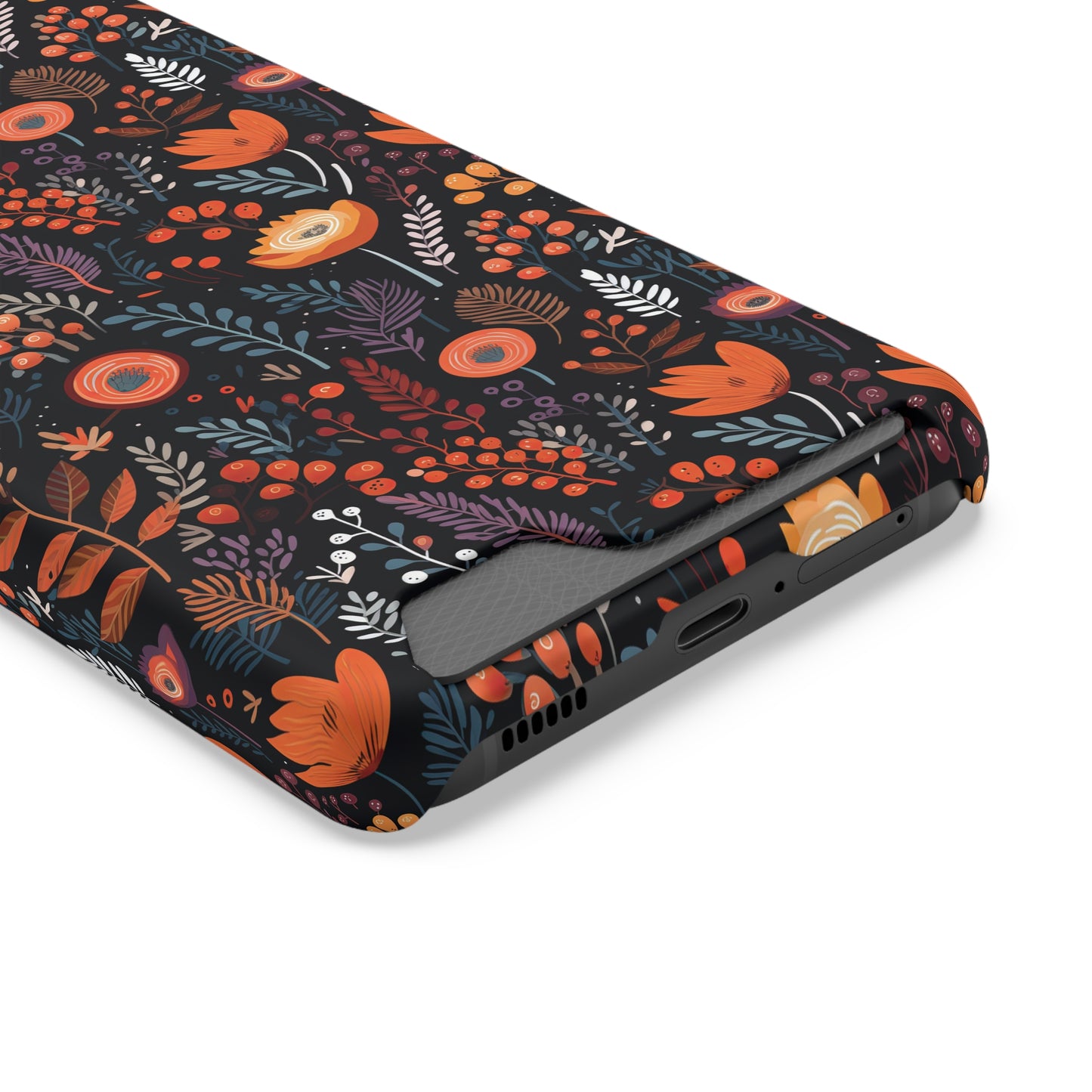 Autumn Bloom Samsung and iPhone Case With Card Holder