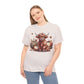 Autumn Highland Cow Charm Unisex Heavy Cotton Tee