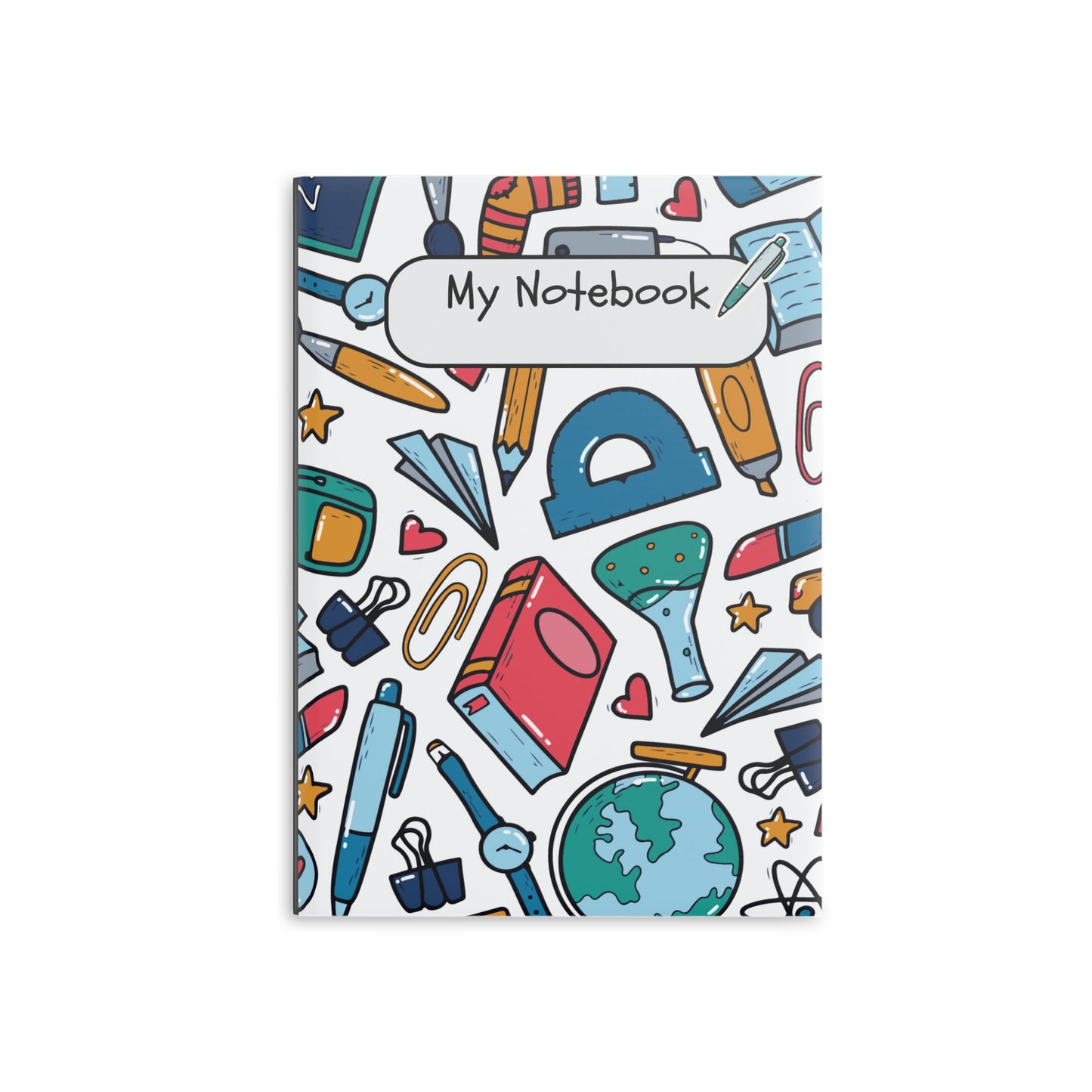 Black School Doodles A Hardcover Notebook (PY)