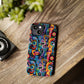 Psychedelic Visions Slim iPhone Case - Vibrant Design for Artistic Souls