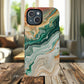 Stylish Tough Acrylic Magnetic iPhone Cases for Everyday Protection, Marble Design, Unique Gifts for Tech Lovers, Holiday Essentials